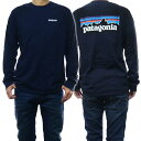 (パタゴニア) PATAGONIA メンズロングスリーブTシャツ 38518/M’S L/S P-6 LOGO RESPONSIBILI-TEE CNY ネイビー /定番人気商品