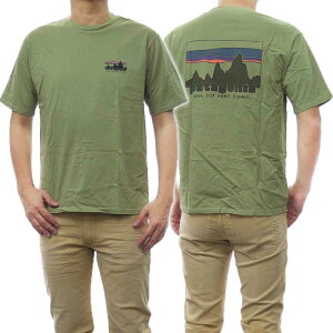 (パタゴニア)PATAGONIA メンズクルーネックTシャツ 37534/M’S 73 SKYLINE ORGANIC T-SHIRT（メンズ'73 スカイラインオーガニックTシャツ） BUGR グリーン /2024春夏新作