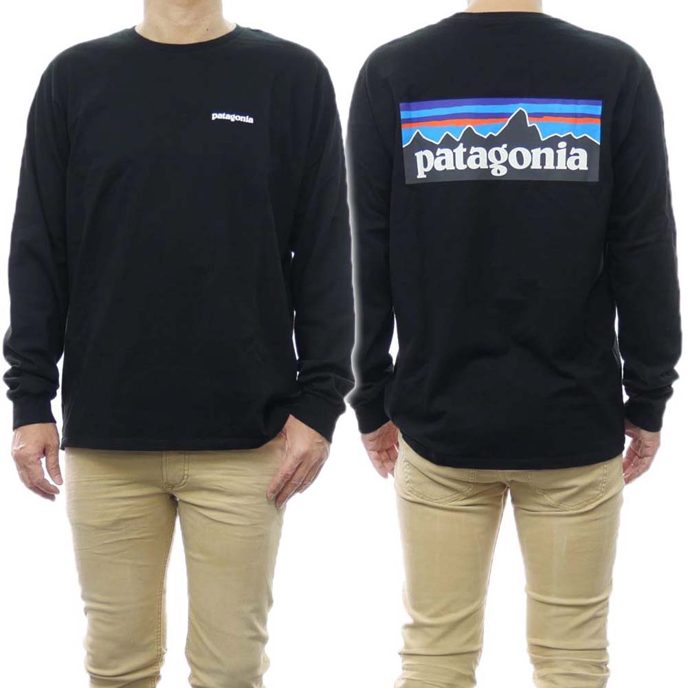 楽天TRE STYLE（パタゴニア）PATAGONIA メンズロングスリーブTシャツ 38518/M’S L/S P-6 LOGO RESPONSIBILI-TEE BLK ブラック /定番人気商品