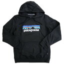 (パタゴニア)PATAGONIA メンズプルオーバーパーカー 39622/M’S P-6 LOGO UPRISAL HOODY（P-6ロゴアップライザルフーディ） BLK ブラック /2024春夏新作 2