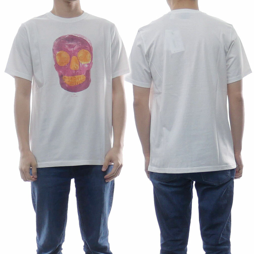 (ポールスミス)PS PAUL SMITH メンズクルーネックTシャツ M2R 011R HP3181 ホワイト