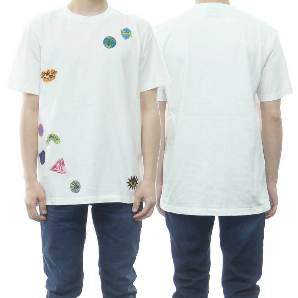 (ポールスミス)PS PAUL SMITH メンズクルーネックTシャツ M2R 226T HP3199 ホワイト