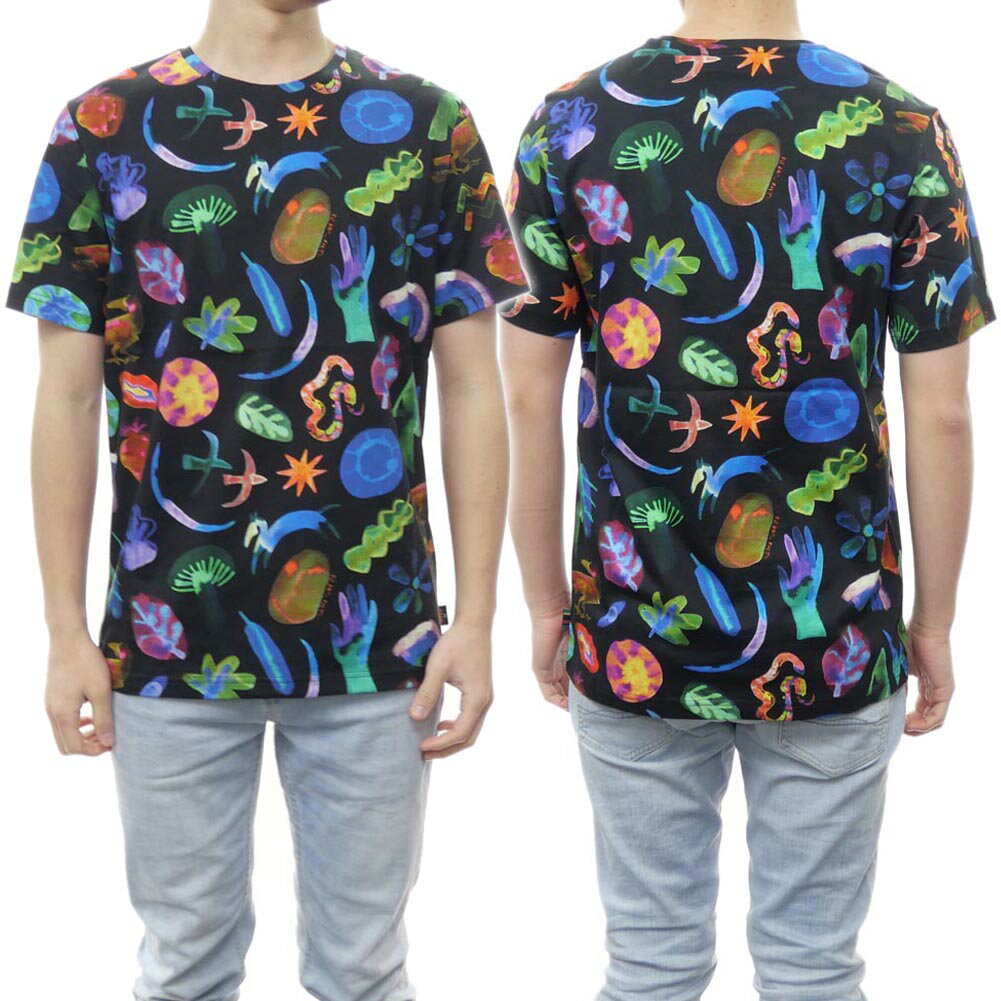 (ポールスミス)PS PAUL SMITH メンズクルーネックTシャツ M2R 051S K21741 ブラック