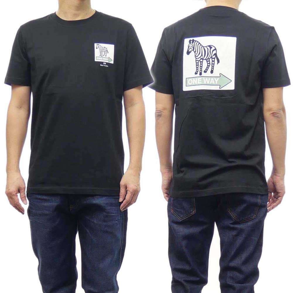 PS PAUL SMITH ポールスミス メンズ クルーネック Tシャツ M2R 011R MP4439 ブラック