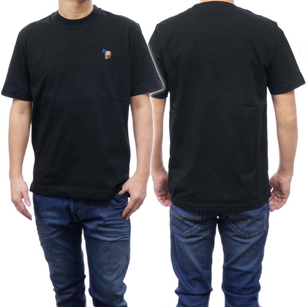 (ポールスミス)PS PAUL SMITH メンズクルーネックTシャツ M2R 675YE M21815 ブラック /2024春夏新作