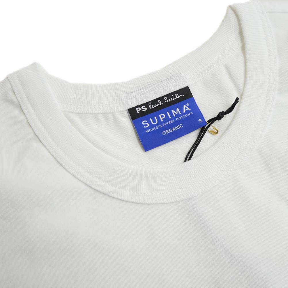 PS PAUL SMITH ポールスミス メンズ クルーネック Tシャツ M2R 731Y MP4539 ホワイト
