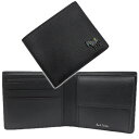 PAUL SMITH ポールスミス 二つ折り財布(小銭入れ付き) M1A 6078 PMUZEB 財布 ミニウォレット 無地 ワンポイント ブランド ロゴ カジュアル きれいめ ビジネス メンズ ブラック 2025春夏新作(4)