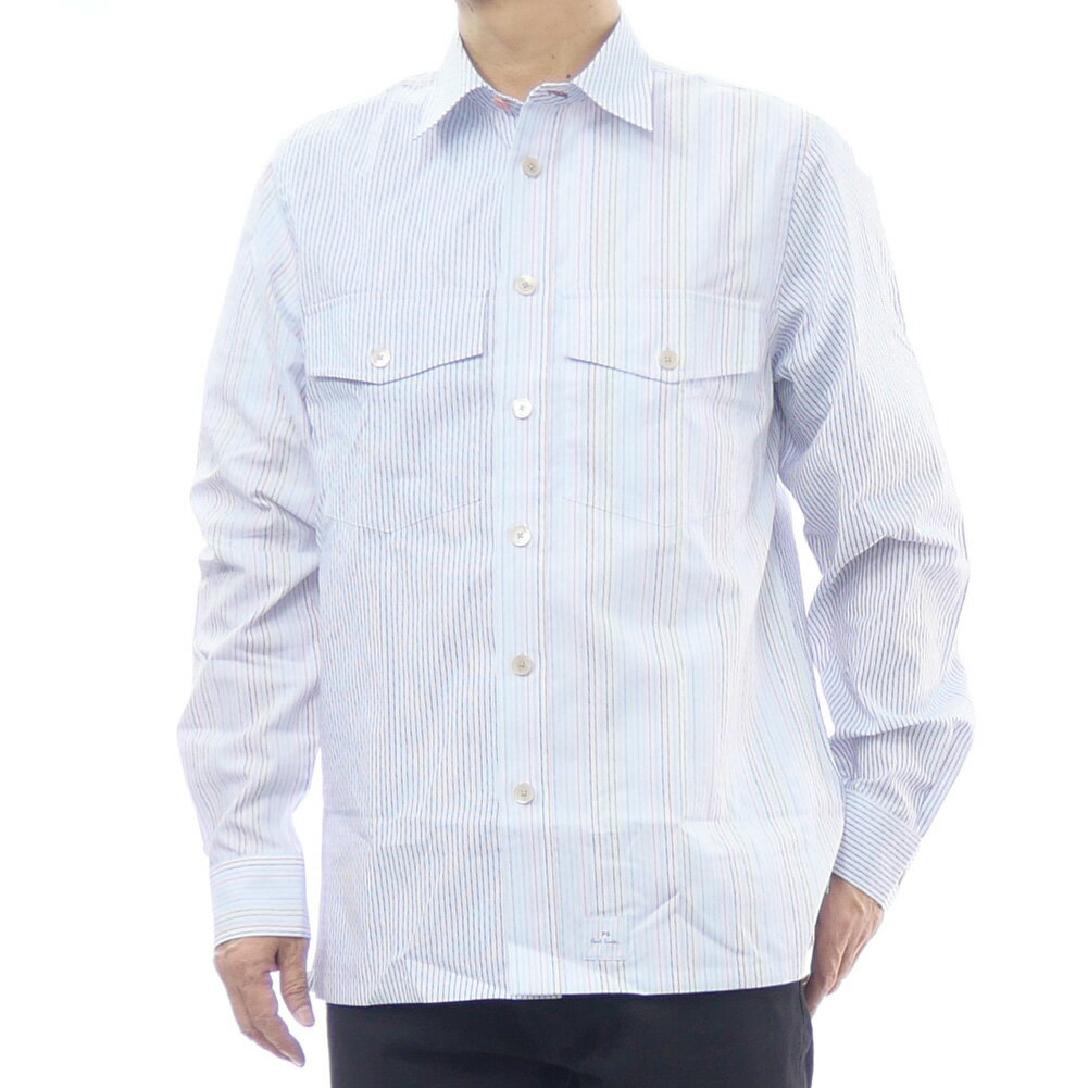 【お問い合わせ番号】PS25FW120 シーズン 　2025-26秋冬コレクション 型 番 　M2R 647XM T22384 カラー 　マルチカラー（92） 生産国 　トルコ 素 材 　コットン100％ 撮影着用サイズ S　：着用モデル 身長173cm 体重63kg・標準体型　　（通常着用サイズ：EUサイズ:S～M　イタリアサイズ:44～46　インチサイズ:29　JPNサイズ:M） ＜試着感：Sサイズ着用でオーバーサイズなシルエットでした。＞ コメント 左前身頃はマルチカラーのストライプで仕立てられ、ブランドロゴタグがフロントにあしらわれた、羽織ものとしてお使いいただけるカジュアルシャツ。第一ボタンはピンクカラーでアクセントを効かせ、ポールスミスらしいデザインに。ボトムやアウターを選ばず、上品なデザインで大人カジュアルの装いにもマッチするスッキリとした印象の一枚です♪ サイズ肩幅胸囲着丈袖丈 S44cm106cm74.5cm66cm M45cm112cm75cm67cm L46cm120cm75cm67cm XL48cm122cm75cm69cm ※記載寸法はすべてスタッフの手作業による採寸（実寸）となります。また商品によっては微妙に個体差が生じることもあるため、実際の商品と若干異なる場合があります。予めご了承下さい。 ～ご注意事項～ ●掲載商品画像はご利用環境等により実際の商品と色味や質感などに若干誤差が生じる場合があります。予めご了承下さい。 ●掲載商品は他店舗でも販売しております。在庫管理には十分配慮しておりますが、タイミングによりご注文の商品をご用意できない場合があり、その際は誠に申し訳ございませんがご注文をキャンセルさせて頂きます。 ●販売価格は予告なく変更させて頂く場合があります。 ●こちらの商品は並行輸入品となります。