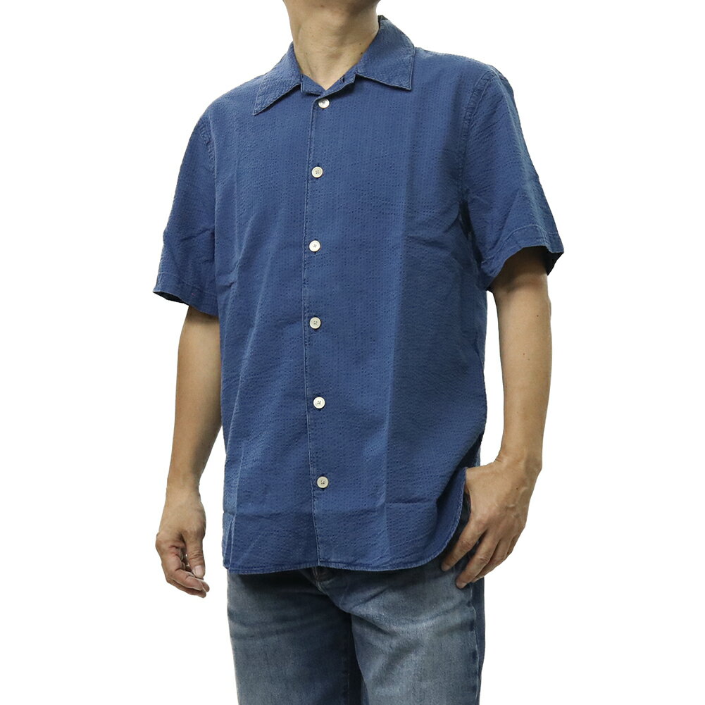 Rakuten - PS PAUL SMITH ポールスミス カジュアルシャツ M2R 896Z V22617 メンズ インディゴブルー