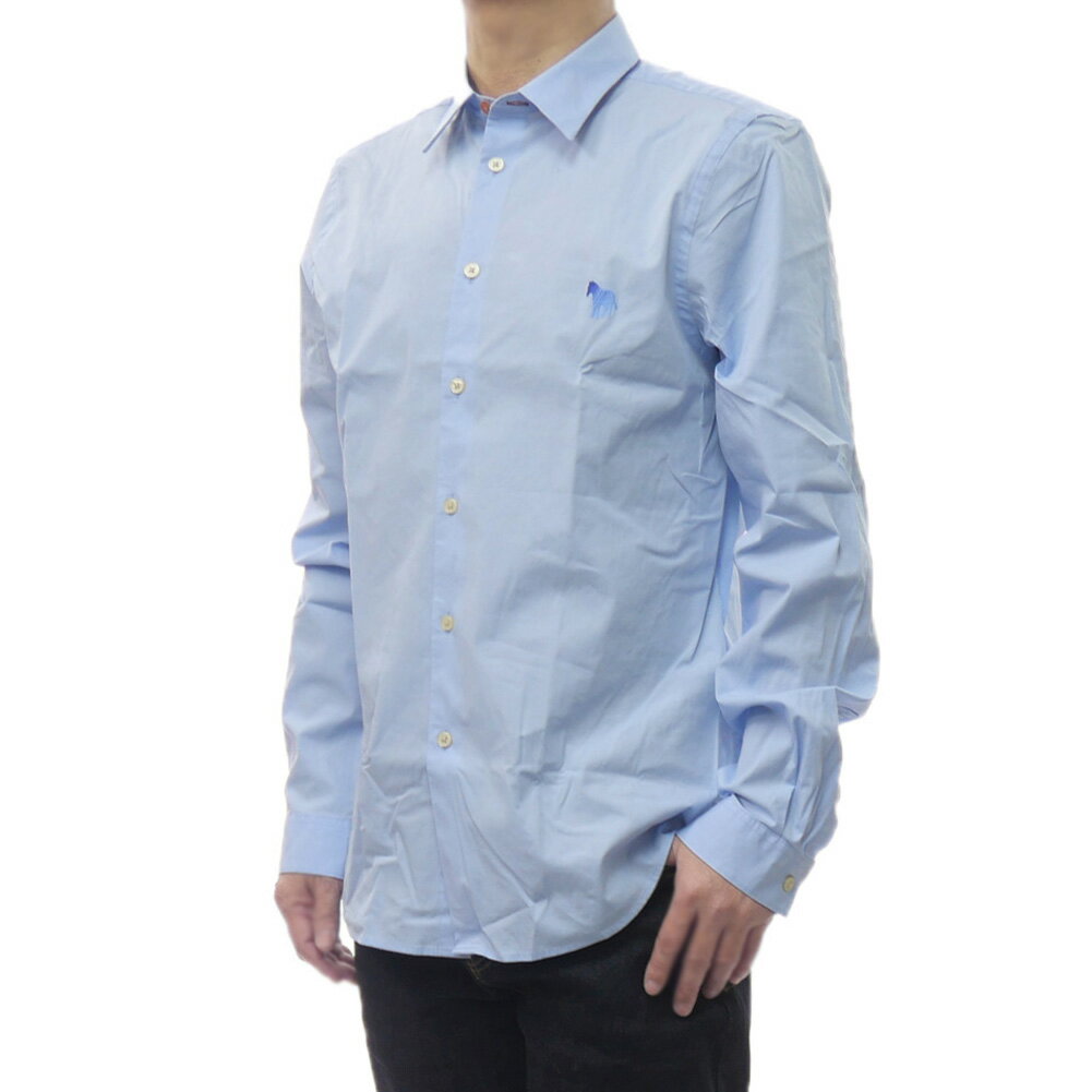 PS PAUL SMITH ポールスミス カジュアルシャツ M2R 610PZ V22263 メンズ ライトブルー 2026春夏新作