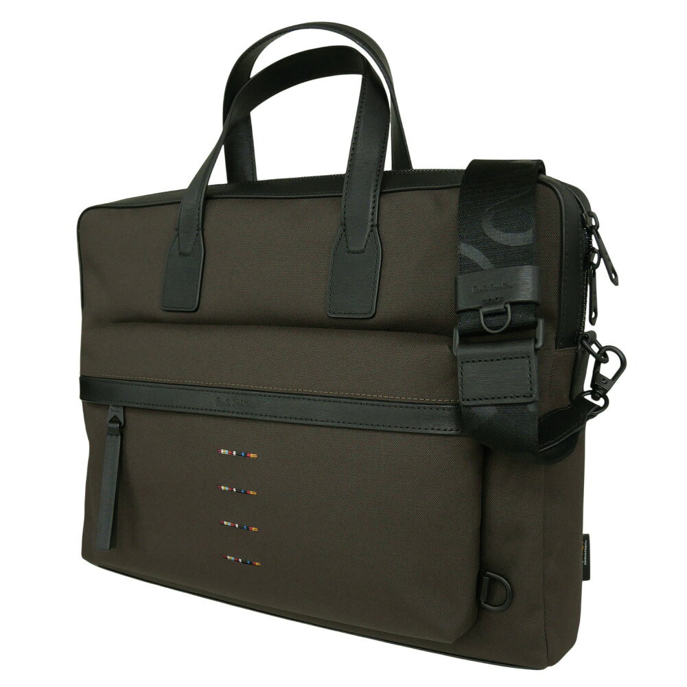 PAUL SMITH ポールスミス ビジネスバッグ M1A 82573 UBUSIN メンズ カーキ 2026春夏新作