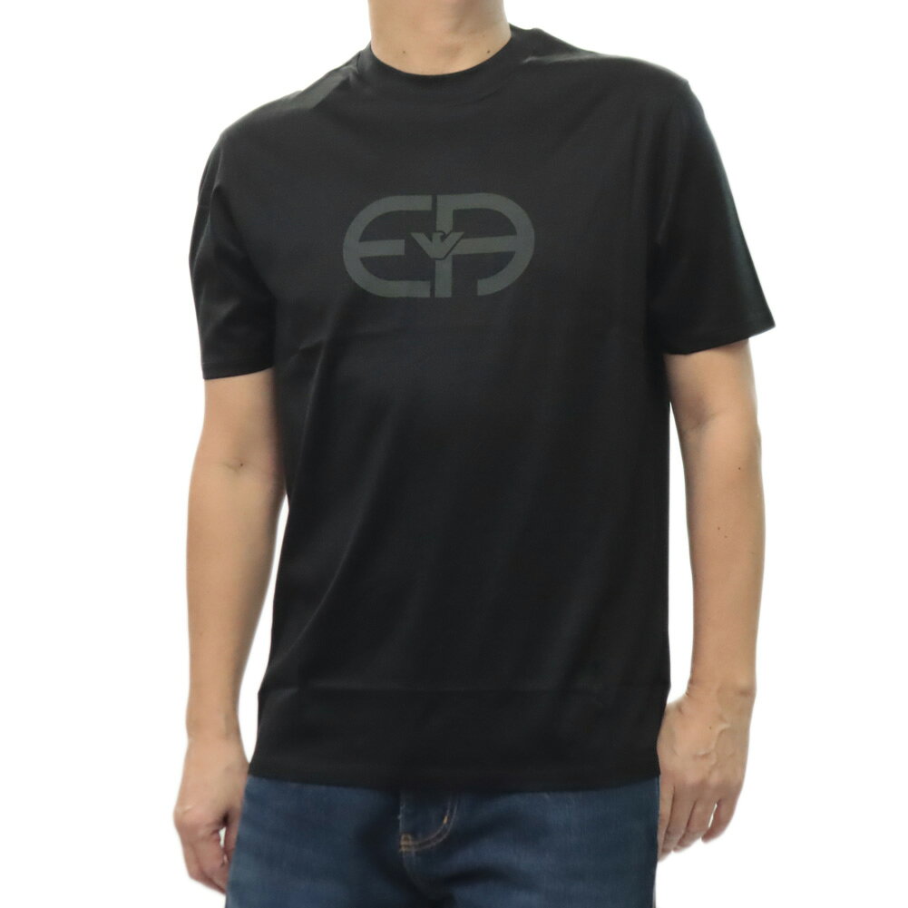 EMPORIO ARMANI エンポリオ アルマーニ メンズ クルーネックTシャツ EM004581 AF10017 ブラック ハイランク 30代 40代