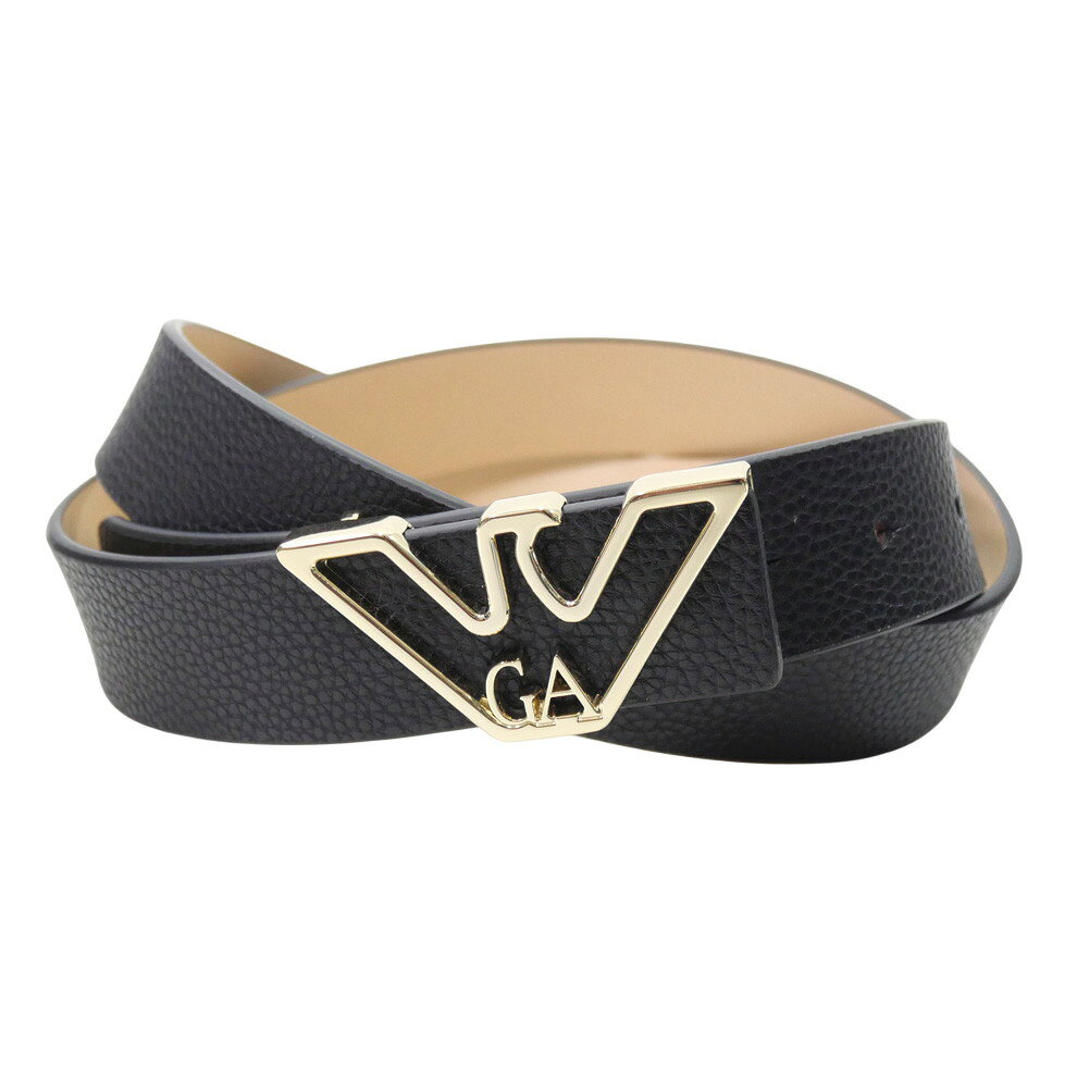 EMPORIO ARMANI エンポリオ アルマーニ レディース ベルト Y3I048 YZB0X ブラック 定番 人気商品 レザー 上質 大人 インポート
