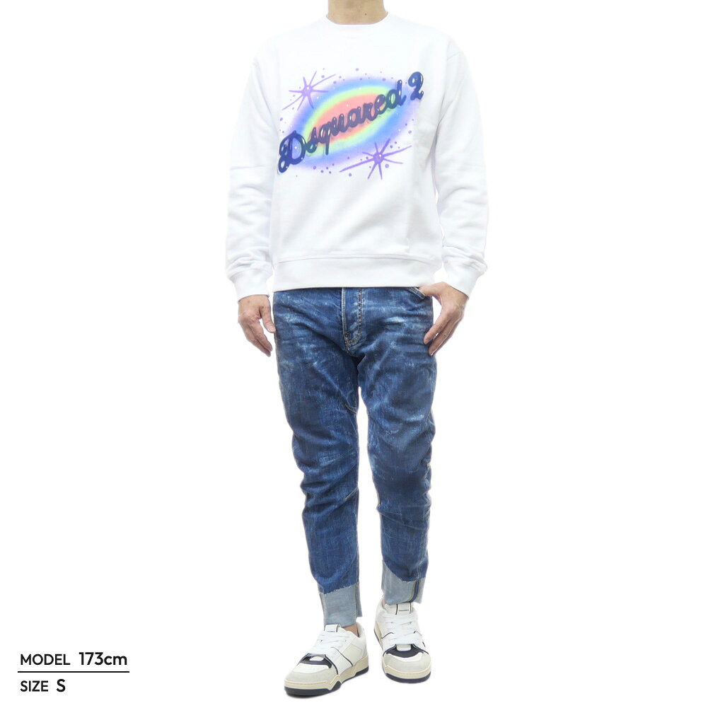 DSQUARED2 ディースクエアード メンズ トレーナー S71GU0672 S25551 / Cool Fit Cr...