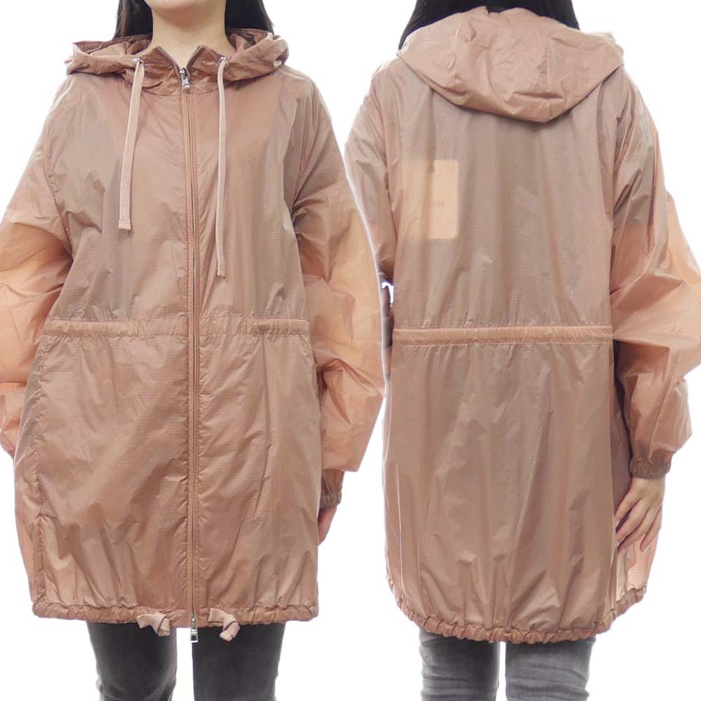 MONCLER モンクレール レディース ナイロン ジャケット 1A00074 68953 / AIRELLE ピンクベージュ リップストップ ロング丈