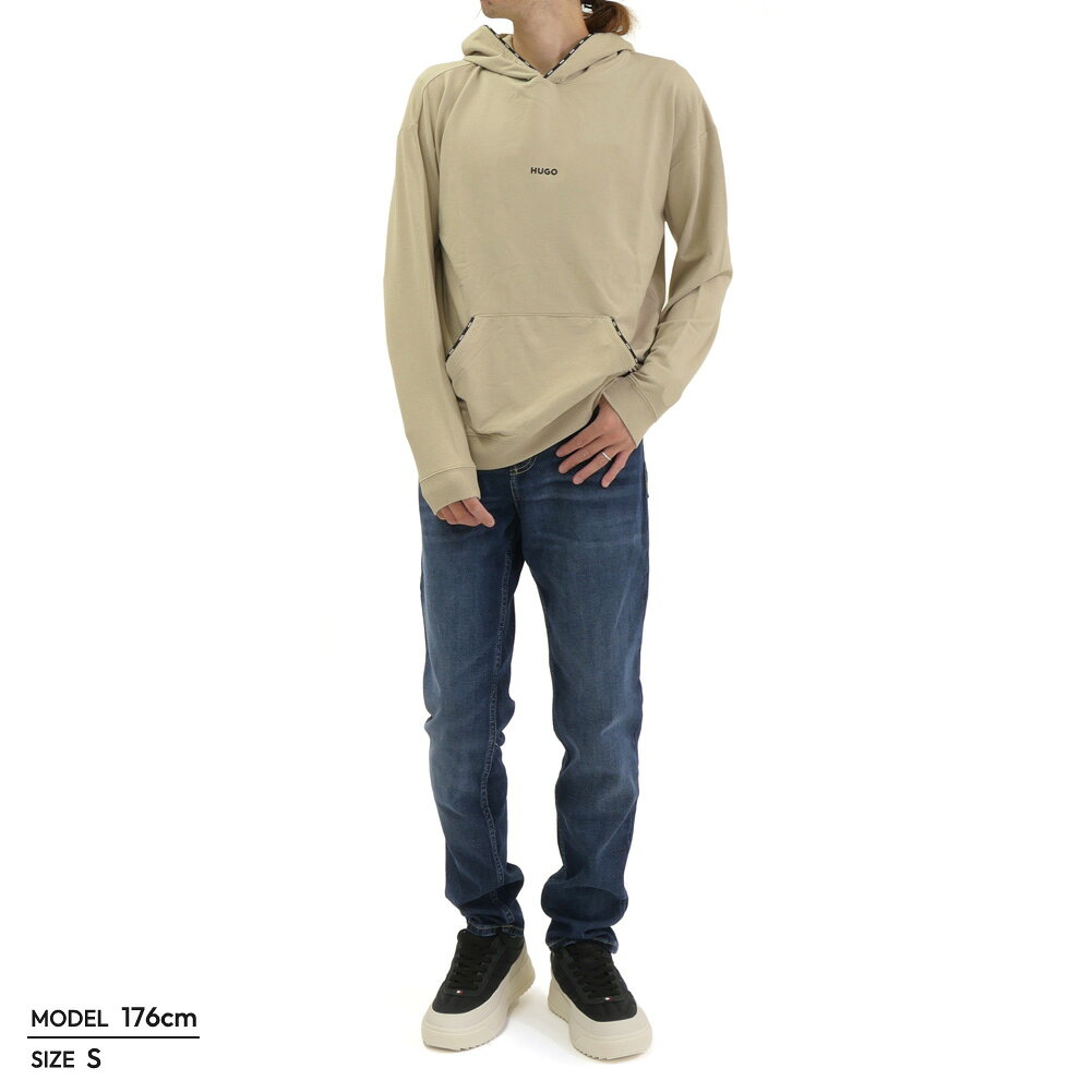 HUGO・HUGO BOSS ヒューゴボス メンズ パーカー 50566164 10280921 / NOAH HOODIE 快適 スポーティー オーバーシルエット ベージュ 2026秋冬新作 tre-style-10051706 TRE STYLE サンプル画像2