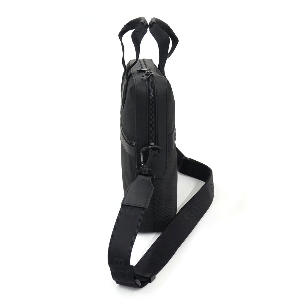 TRE STYLEのHUGO BOSS ヒューゴボス メンズ ビジネス バッグ 50536181 10269724 / Ray_N_Doc Case ブラック 定番人気商品 ブリーフケース カバン 通勤 ベーシック｜アングル3