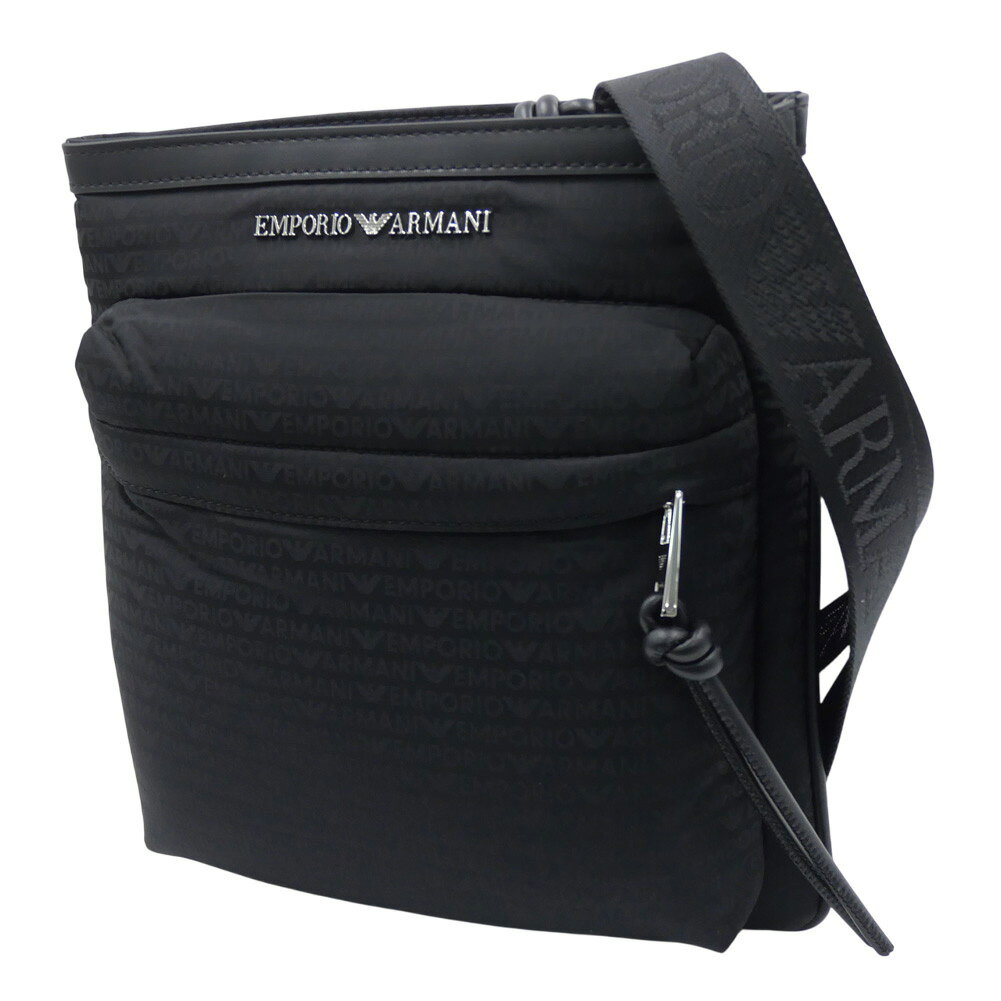 【美品】EMPORIO ARMANI　メッセンジャーバッグ　ブラック　メンズ 楽天市場】アルマーニ（素材（生地・毛糸）ナイロン）（ショルダー