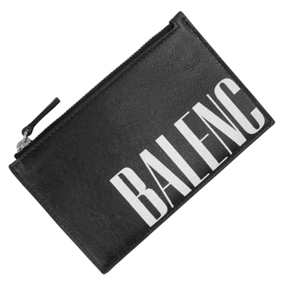 BALENCIAGA バレンシアガ カードケース コインケース 827437 2ABO0 EDITOR LC CARD HOL VINTAGE ARENA STORICO ブランドロゴカジュアルストリート おしゃれ 定期入れ 本革 レザー 普段使い メンズ ブラック