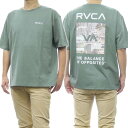 (ルーカ)RVCA メンズクルーネックTシャツ BE041224 / THRASHED BOX RVCA TEE モスグリーン /2024春夏新作