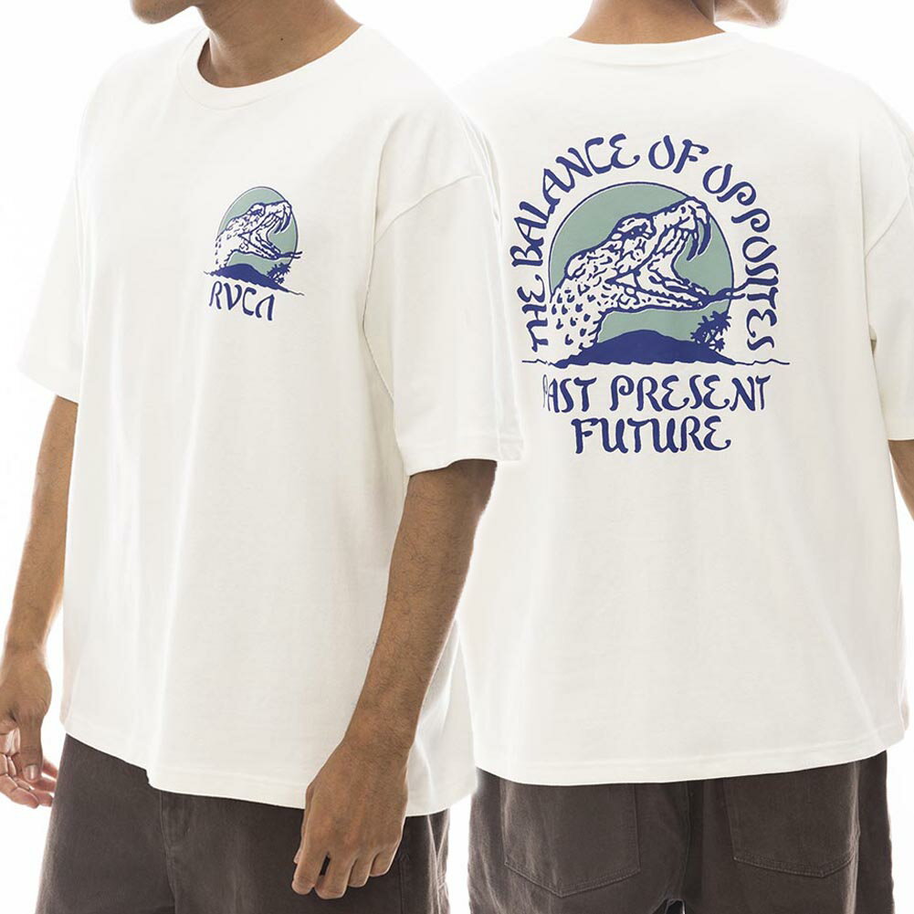 RVCA ルーカ メンズ クルーネック Tシャツ BE041232 WHISKEY BITE TEE ホワイト