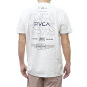 RVCA ルーカ クルーネック Tシャツ メンズ BF041872 RADIATE SFST 速乾 半袖 バックプリント ブランド ロゴ カジュアル スポーティ 大きいサイズ ホワイト 国内正規品
