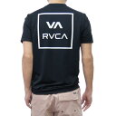RVCA ルーカ クルーネック Tシャツ メンズ BF041861 RVCA SURF SHIRT SS サーフトップT 半袖 バックプリント ロゴ ブランド カジュアル スポーティ ブラック 国内正規品