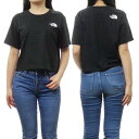 (ノースフェイス)THE NORTH FACE レディースクルーネックTシャツ NF0A87U4 / W CROPP SIMPLE DOME TEE ブラック /2024春夏新作