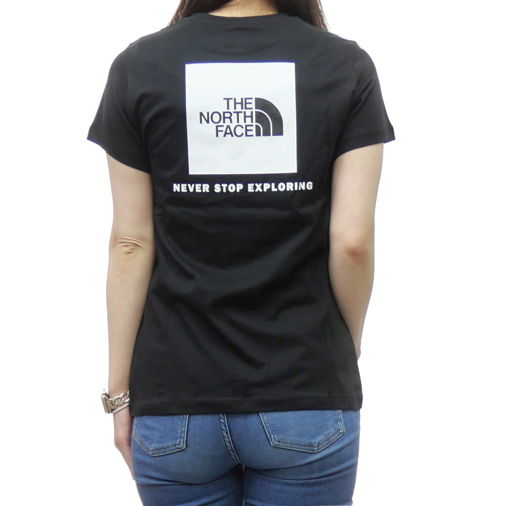 THE NORTH FACE ノースフェイス クルーネック Tシャツ NF0A87NMF W S/S BOX NSE SLIM TEE 半袖 ブラン..