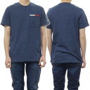 (トミージーンズ)TOMMY JEANS メンズクルーネックTシャツ DM0DM13063 ネイビー