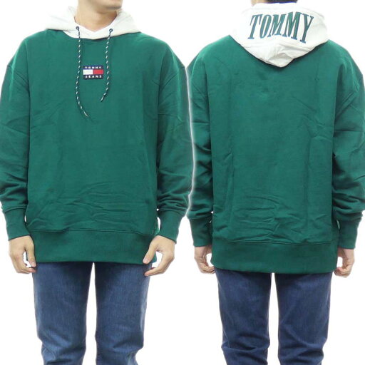 TOMMY JEANS トミー ジーンズ メンズ プルオーバー パーカー DM0DM15027 グリーン TOMMY JEANS トミー ジーンズ メンズ プルオーバー パーカー DM0DM15027 グリーン