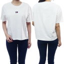 TOMMY JEANS トミー ジーンズ レディース クルーネック Tシャツ DW0DW15640 ホワイト
