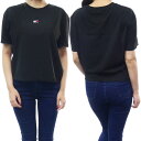 TOMMY JEANS トミー ジーンズ レディース クルーネック Tシャツ DW0DW15640 ブラック