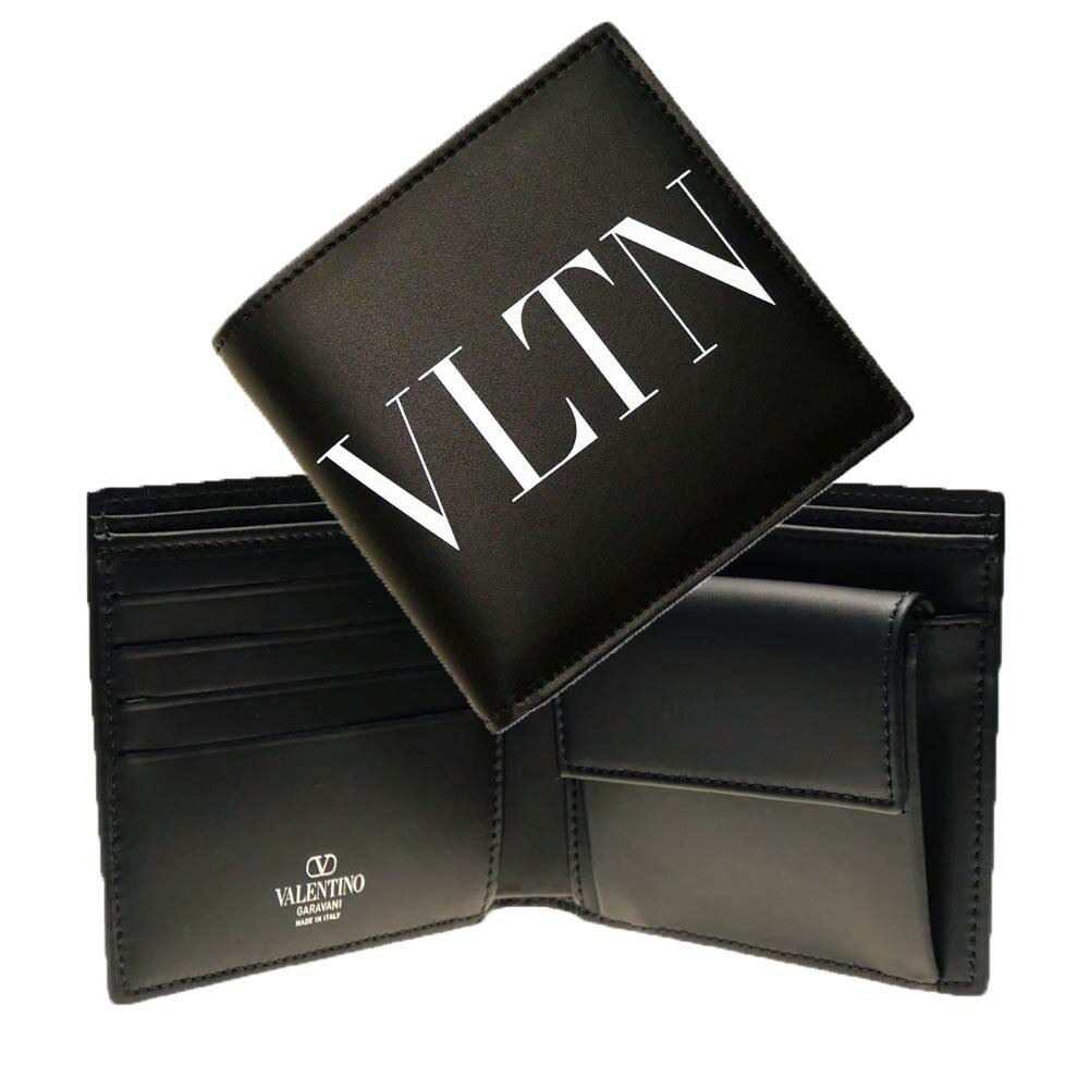 (ヴァレンティノ)VALENTINO メンズ二つ折り財布（小銭入れ付き） 4Y2P0577LVN ブラック /2024春夏新作