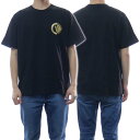 (ヴェルサーチェジーンズ)VERSACE JEANS メンズクルーネックTシャツ 74GAHT10 CJ00T ブラック