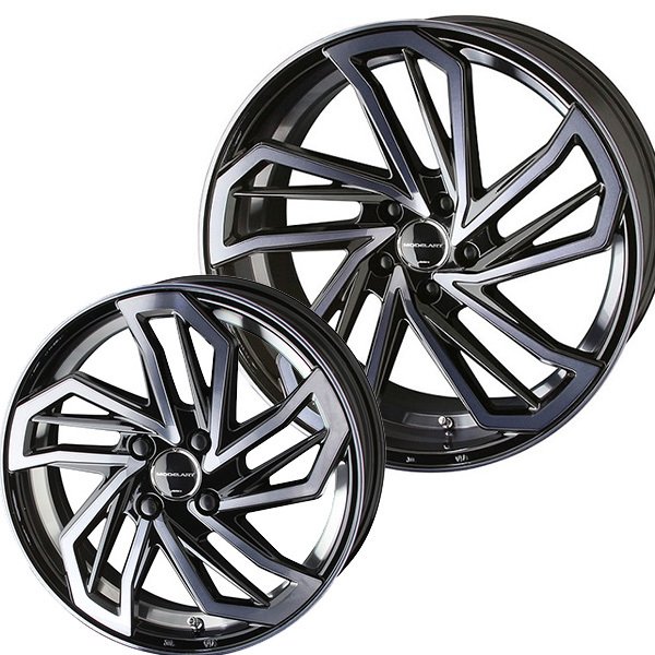 送料無料 245/40R20インチ5H114.3 AME モデラート リヴァイバー モノブロック オニキスブラックダイアカットダーククリアハンコック K120サマータイヤホイールセット