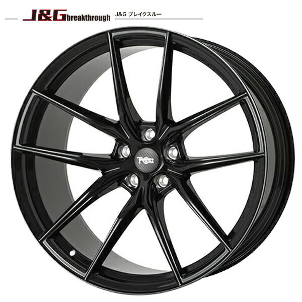 送料無料 245/35R20インチ5H114.3 鍛造 J&G ブレイクスルー JGB001 ブラックウィンラン R330 FR設定サマータイヤホイールセット