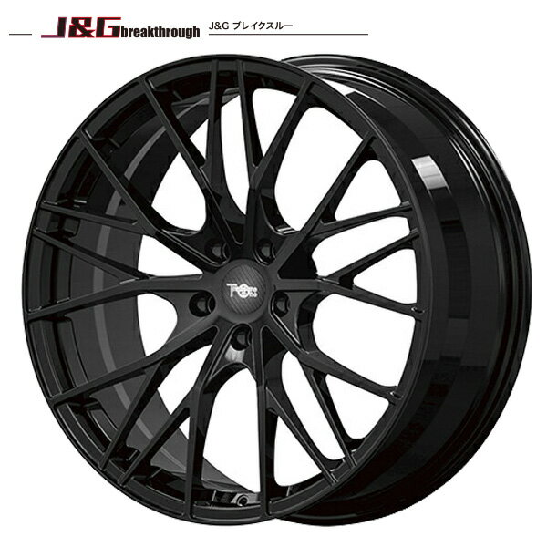 【レクサス LS460】送料無料 245/40R20インチ5H120 鍛造 J&G ブレイクスルー JGB002 ブラックブリヂストン レグノGR-XII FR設定サマータイヤホイールセット