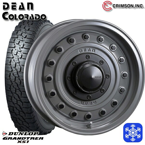 215/70R16 100/97N ジムニー 2024〜2025年製 ダンロップ グラントレック XS1 ホワイトレター クリムソン ディーンコロラド SG 16インチ 5.5J 5H139.7 新品 スタッドレス1台分4本セット