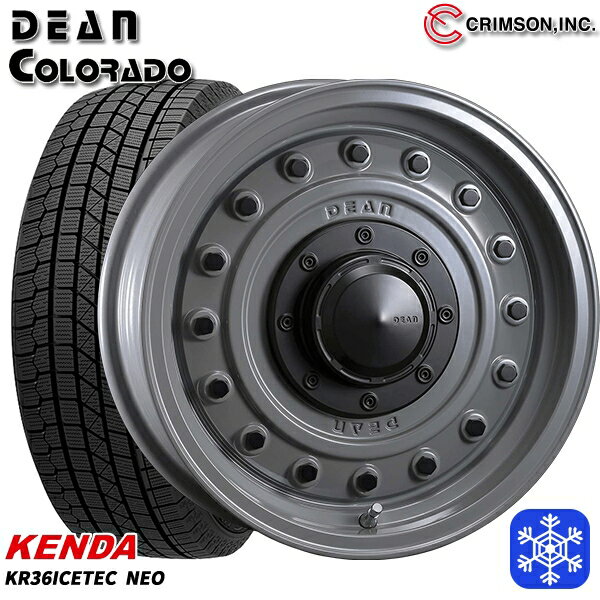 215/65R16 98Q ハイエース ※車検非対応 2025年製 ケンダ アイステックネオ KR36 クリムソン ディーンコロラド SG 16インチ 6.5J 6H139.7 新品 スタッドレス1台分4本セット
