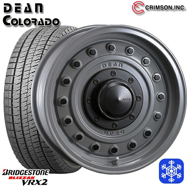 215/65R16 98Q ハイエース ※車検非対応 2023〜2024年製 ブリヂストン ブリザック VRX2 クリムソン ディーンコロラド SG 16インチ 6.5J 6H139.7 新品 スタッドレス1台分4本セット