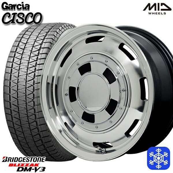 265/65R17 ハイラックス プラド 2024〜2025年製 ブリヂストン ブリザック DMV3 MID ガルシアシスコ メタリックグレー 17インチ 8.0J 6H139.7 新品 スタッドレス1台分4本セット
