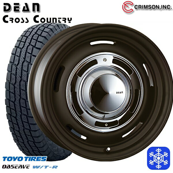 185/85R16 ジムニー 2024〜2025年製 トーヨー オブザーブ W/T-R クリムソン ディーンクロスカントリー BK 16インチ 5.5J 5H139.7 新品 スタッドレス1台分4本セット