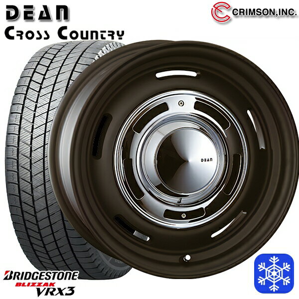 215/65R16 98Q ハイエース ※車検非対応 2024〜2025年製 ブリヂストン ブリザック VRX3 クリムソン ディーンクロスカントリー BK 16インチ 7.0J 6H139.7 新品 スタッドレス1台分4本セット