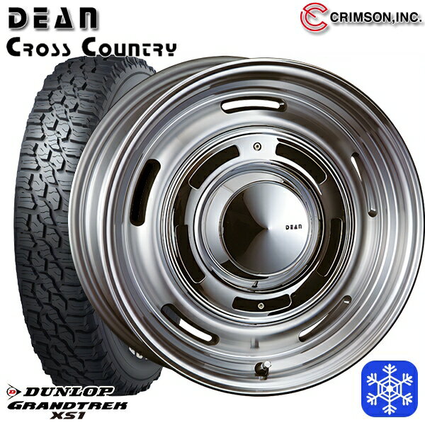 215/70R16 100Q デリカD5 2024〜2025年製 ダンロップ グラントレック XS1 ホワイトレター クリムソン ディーンクロスカントリー BG 16インチ 6.5J 5H114.3 新品 スタッドレス1台分4本セット