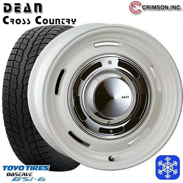 225/65R17 ハリアー RAV4 2022〜2023年製 トーヨー オブザーブ GSi-6 クリムソン ディーンクロスカントリー WH 17インチ 7.0J 5H114.3 新品 スタッドレス1台分4本セット