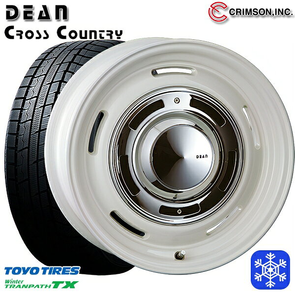 215/65R16 98Q ハイエース ※車検非対応 2024〜2025年製 トーヨー ウィンター トランパス TX クリムソン ディーンクロスカントリー WH 16インチ 7.0J 6H139.7 新品 スタッドレス1台分4本セット