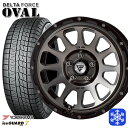 205/65R16 ヤリスクロス 10アルファード 2024〜2025年製 ヨコハマ アイスガード7 IG70 デルタフォースオーバル マットスモークポリッシュ 16インチ 7.0J 5H114.3 新品 スタッドレス1台分4本セット