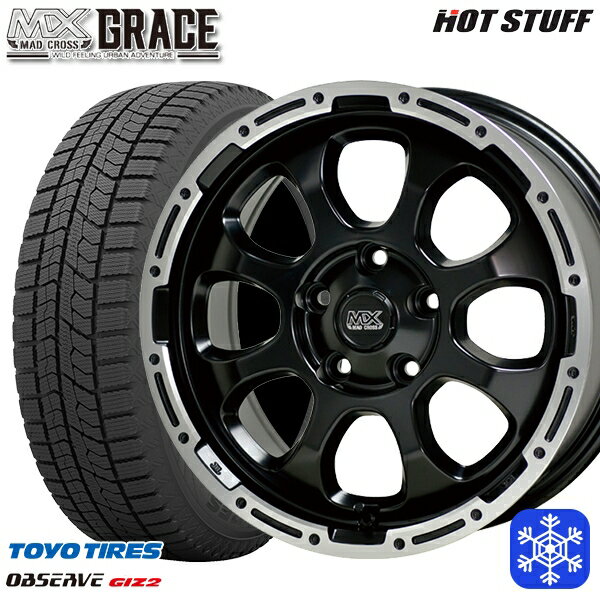 215/60R16 ヤリスクロス ヴェゼル 2023〜2024年製 トーヨー オブザーブ ギズ2 HotStuff マッドクロスグレイス GB/P 16インチ 7.0J 5H114.3 新品 スタッドレス1台分4本セット