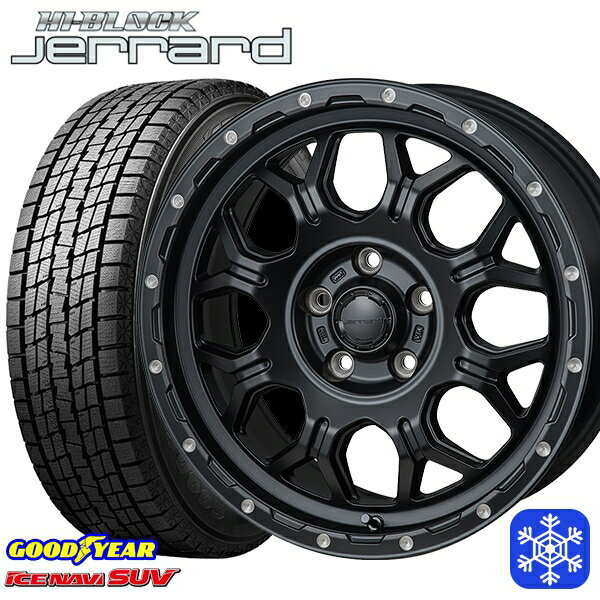 【取付対象】235/70R16 デリカD5 2021～2022年製 グッドイヤー アイスナビSUV MONZA ハイブロック ジェラード 16インチ 7.0J 5H114.3 スタッドレスタイヤホイール4本セット